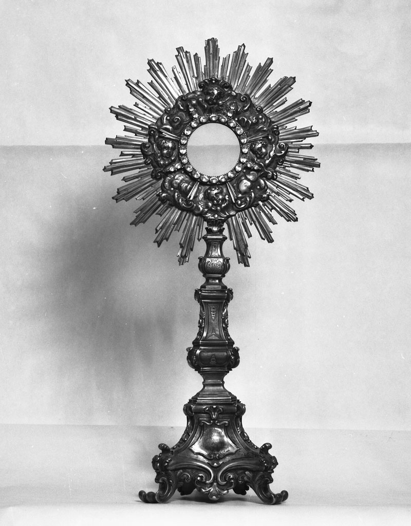 ostensorio - a raggiera di Haffner Adriano (sec. XVIII)
