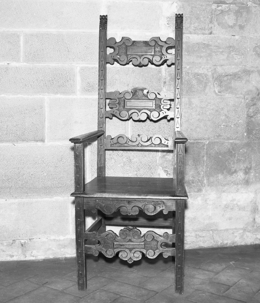 poltrona - bottega toscana (inizio sec. XX)