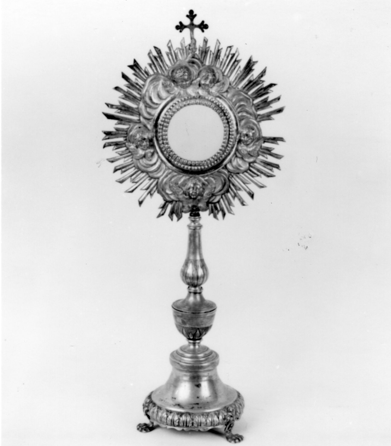 ostensorio - a raggiera - bottega aretina (metà sec. XIX)