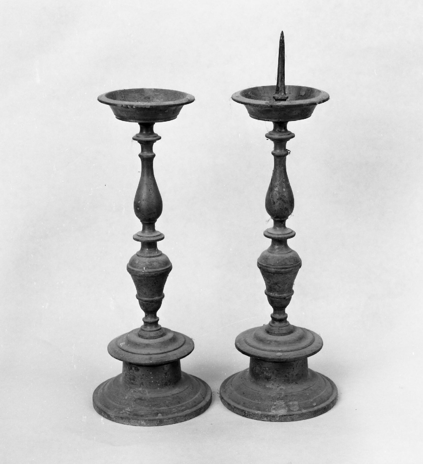 candelabro, coppia - bottega aretina (fine sec. XVIII)