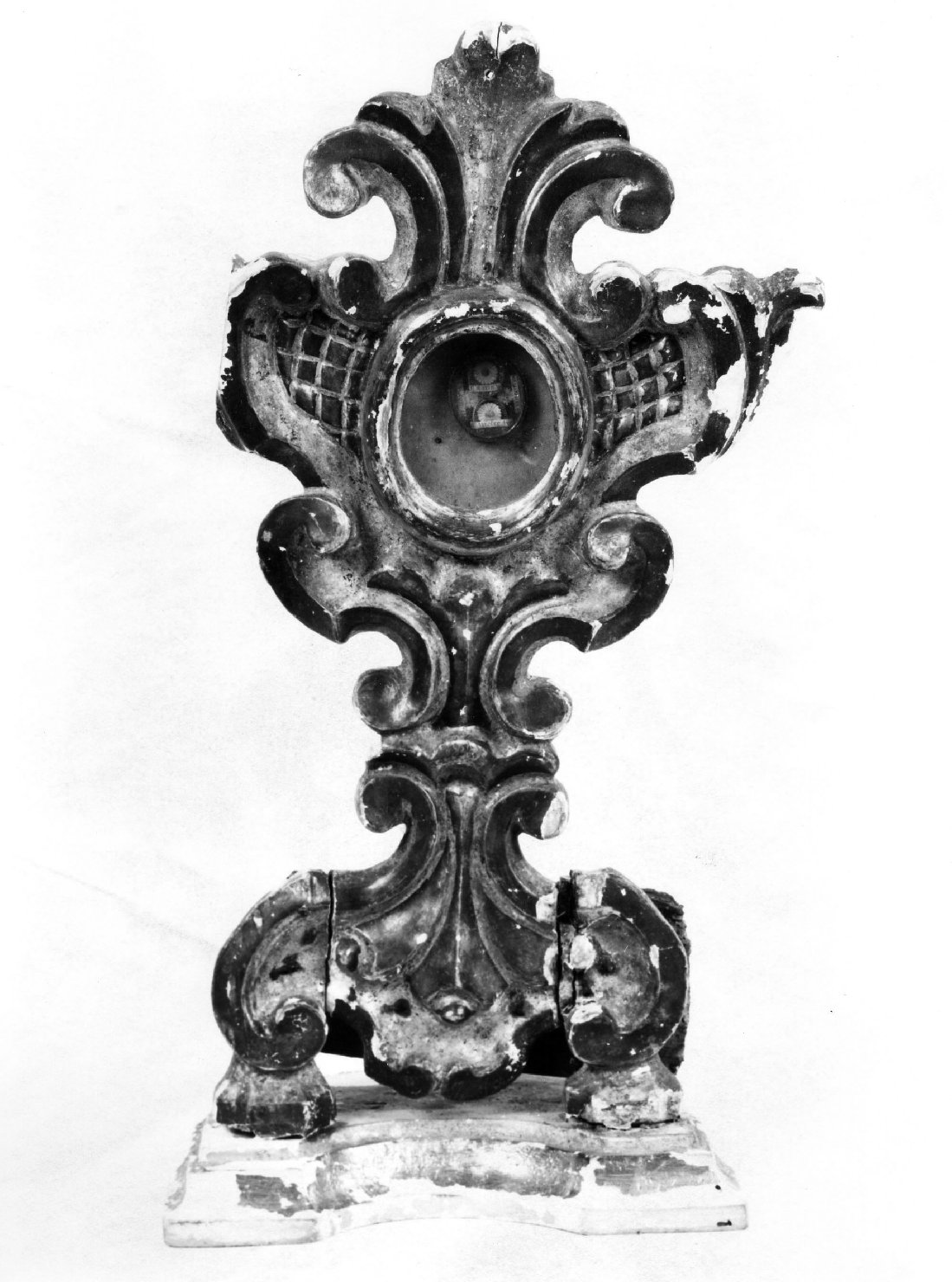 reliquiario - a ostensorio - bottega toscana (seconda metà sec. XVIII)