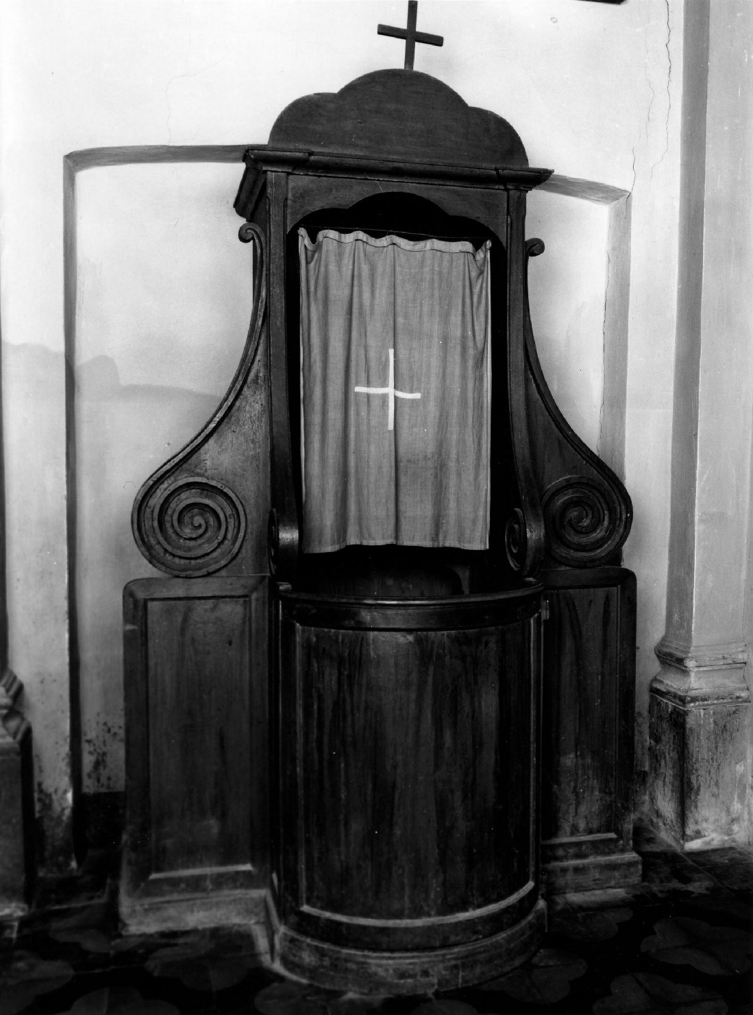 confessionale - bottega toscana (seconda metà sec. XIX)