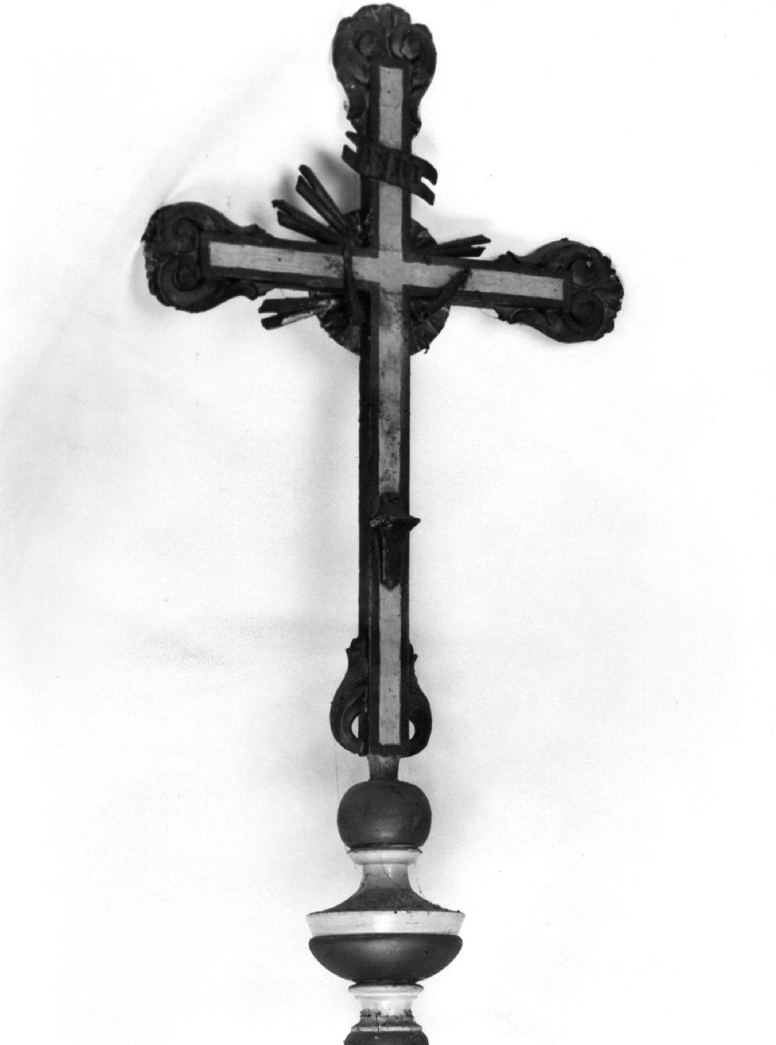 croce processionale - bottega toscana (prima metà sec. XIX)