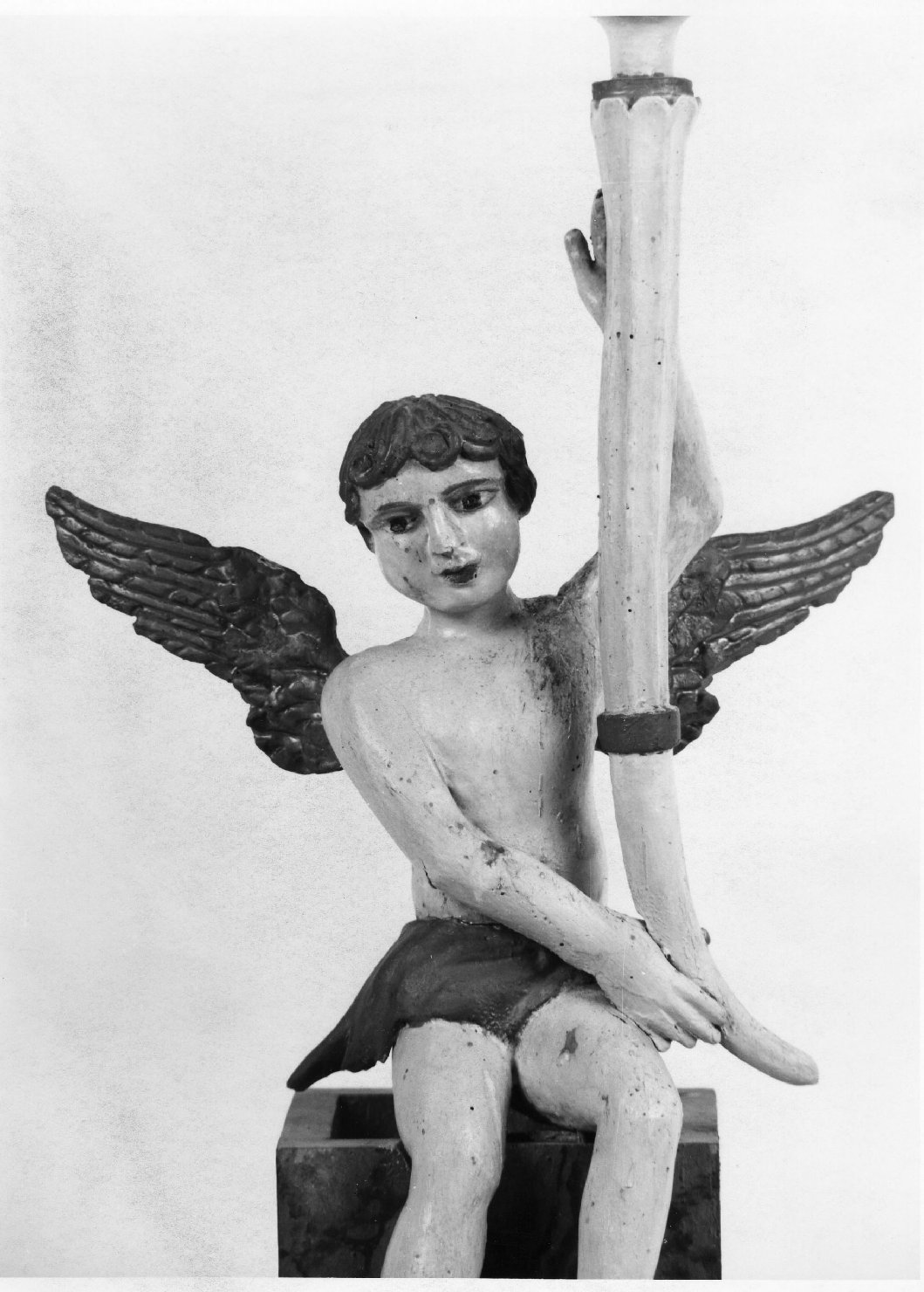 candelabro - a statua - bottega toscana (seconda metà sec. XIX)