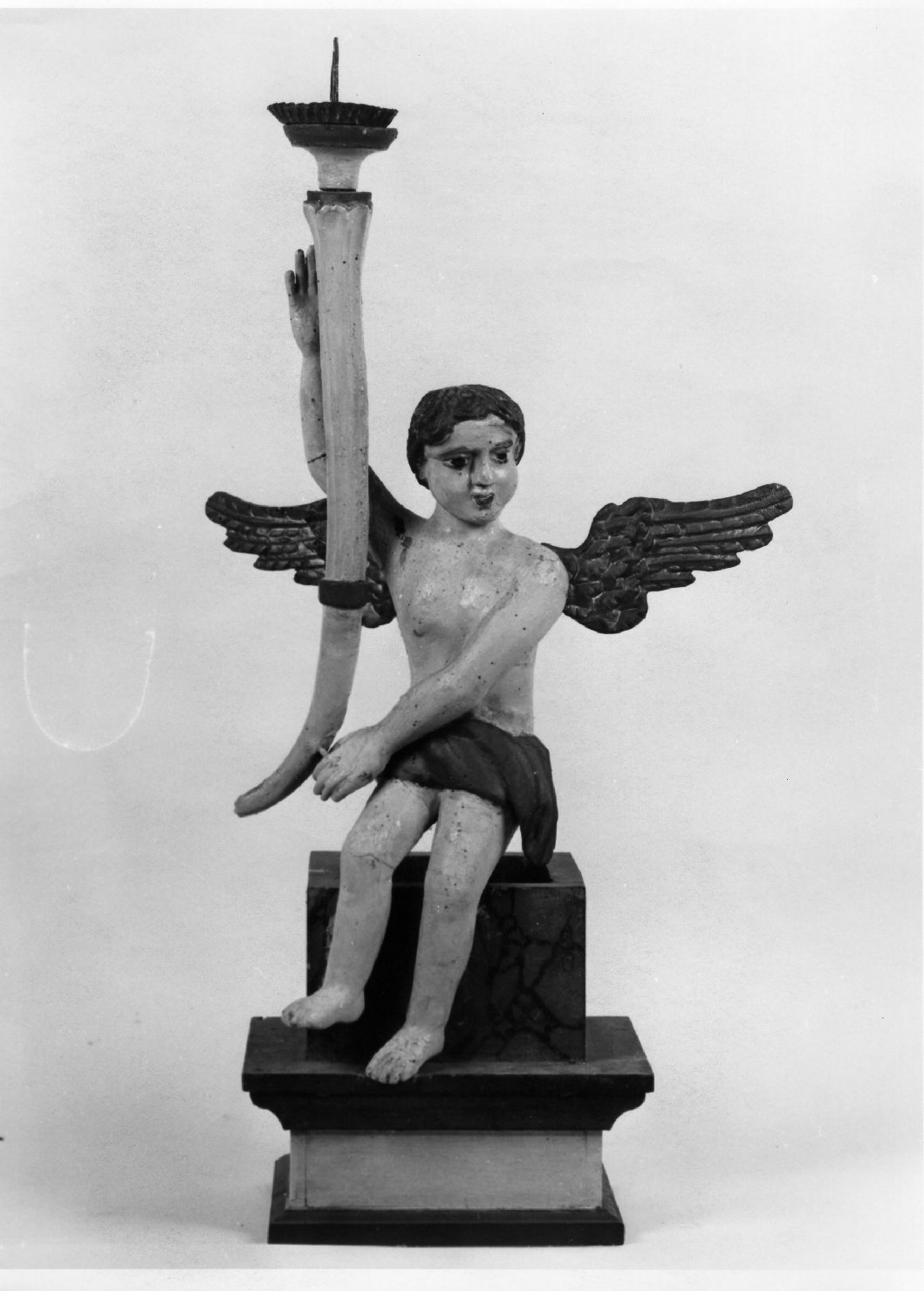 candelabro - a statua - bottega toscana (seconda metà sec. XIX)