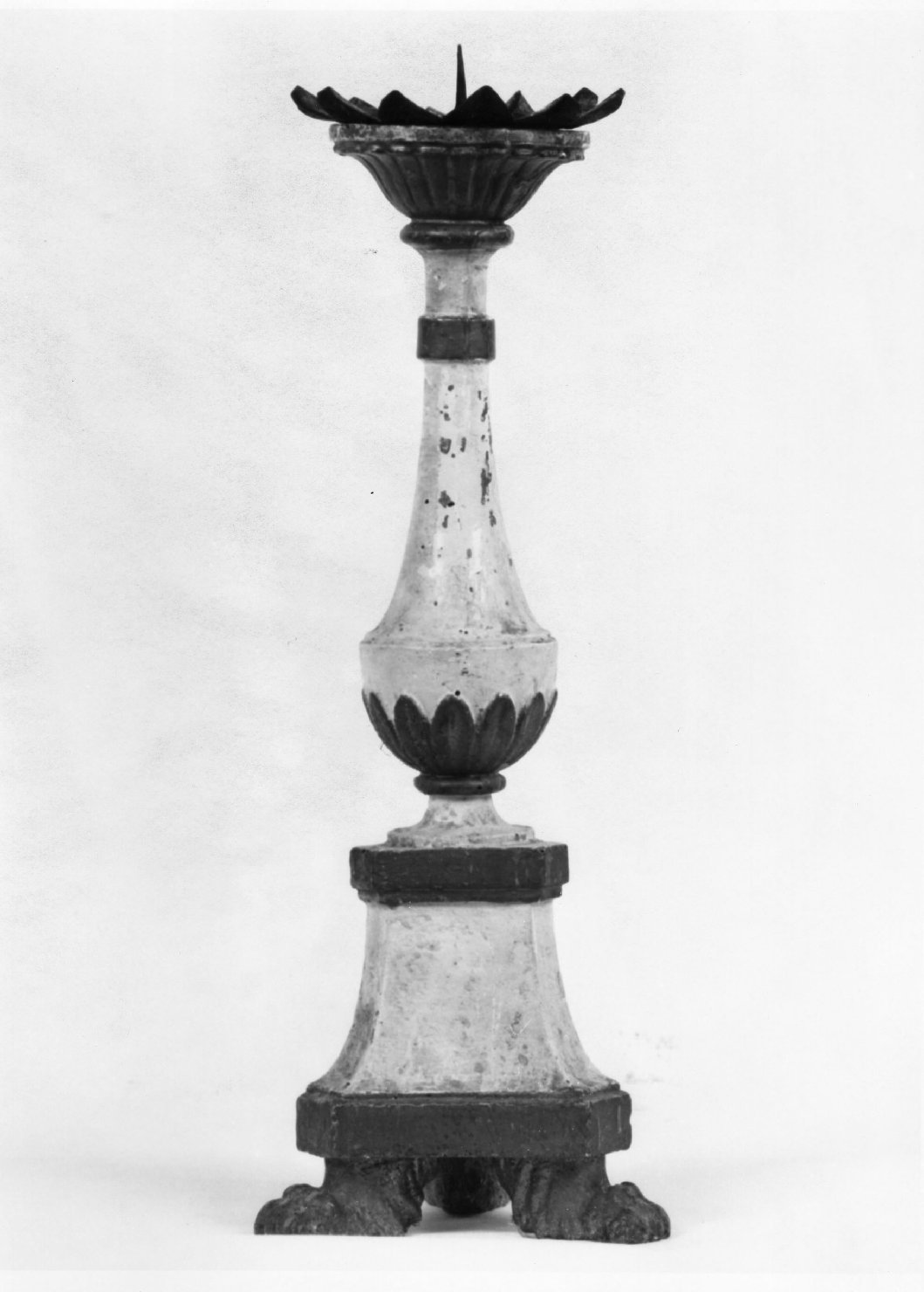 candeliere d'altare, serie - bottega toscana (seconda metà sec. XIX)