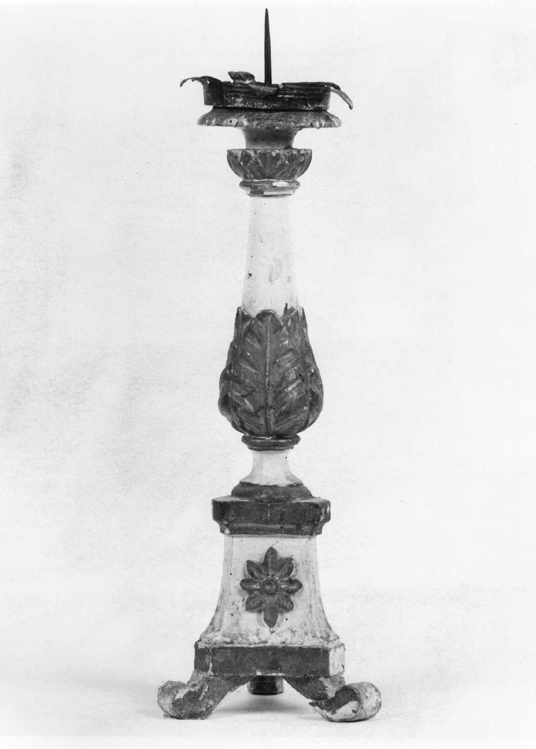 candeliere d'altare, coppia - bottega toscana (seconda metà sec. XIX)