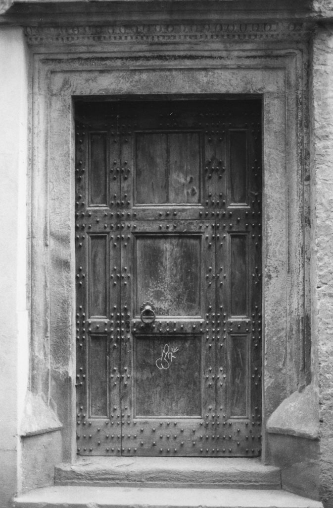 porta - ad un battente - bottega toscana (secc. XV/ XVI)