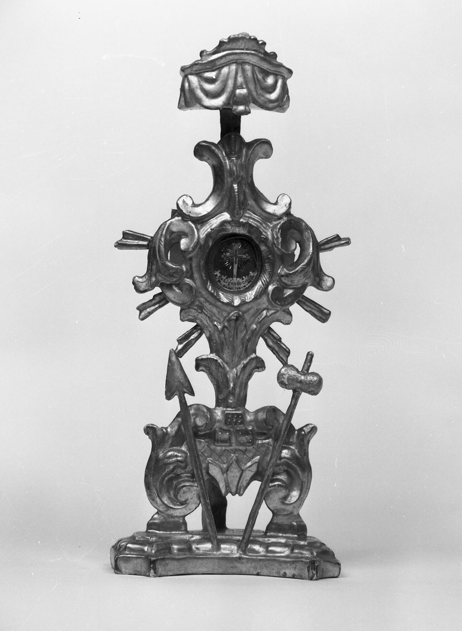 reliquiario - a ostensorio - bottega toscana (seconda metà sec. XVIII)
