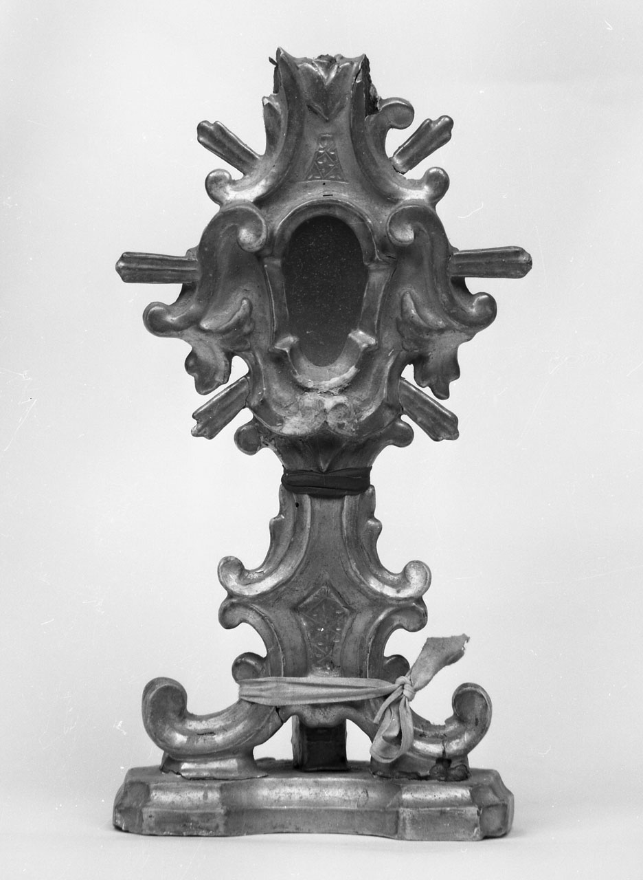 reliquiario - a ostensorio - bottega toscana (seconda metà sec. XVIII)
