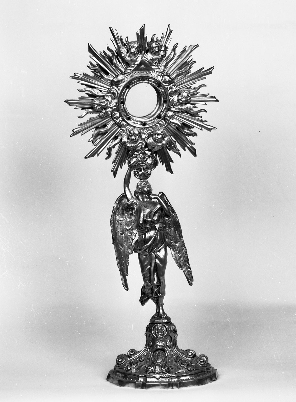 ostensorio - a raggiera - bottega toscana (primo quarto sec. XX)