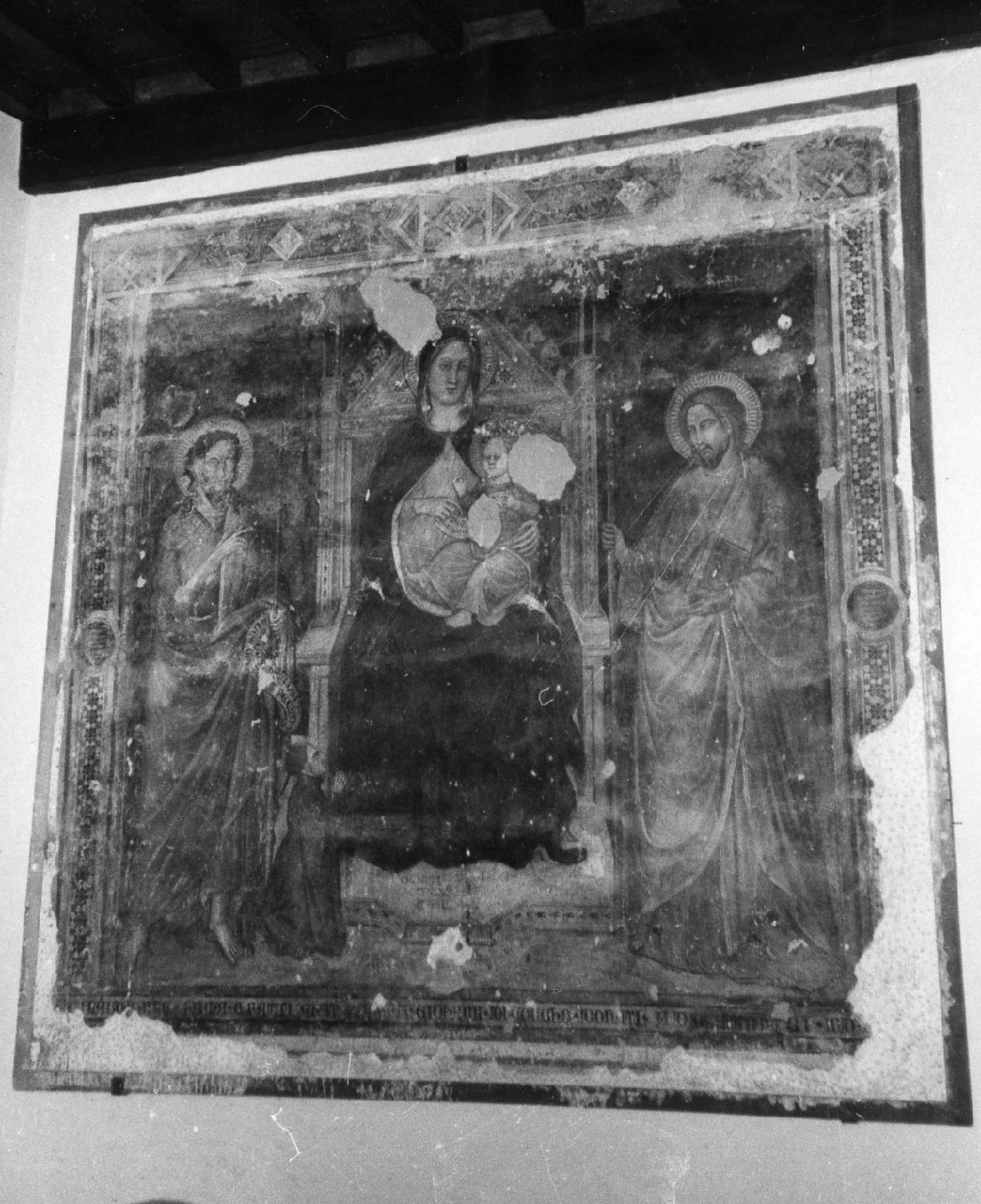 Madonna con Bambino e Santi (dipinto) - ambito toscano (sec. XIV)