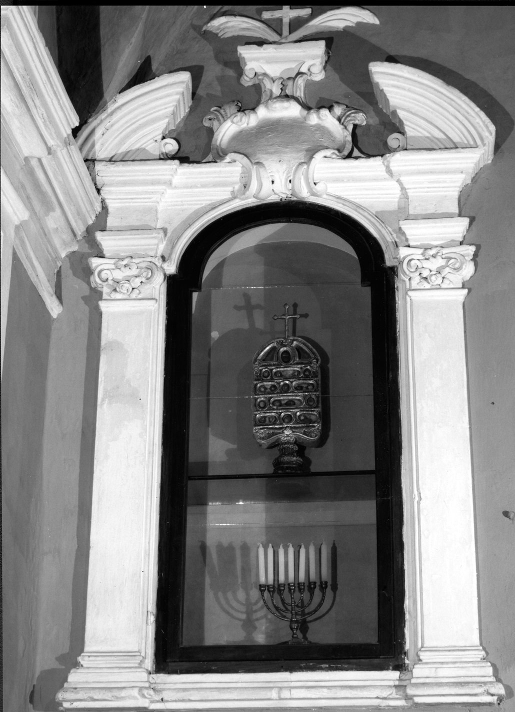 reliquiario - a tabella, serie - bottega toscana (fine sec. XVII)