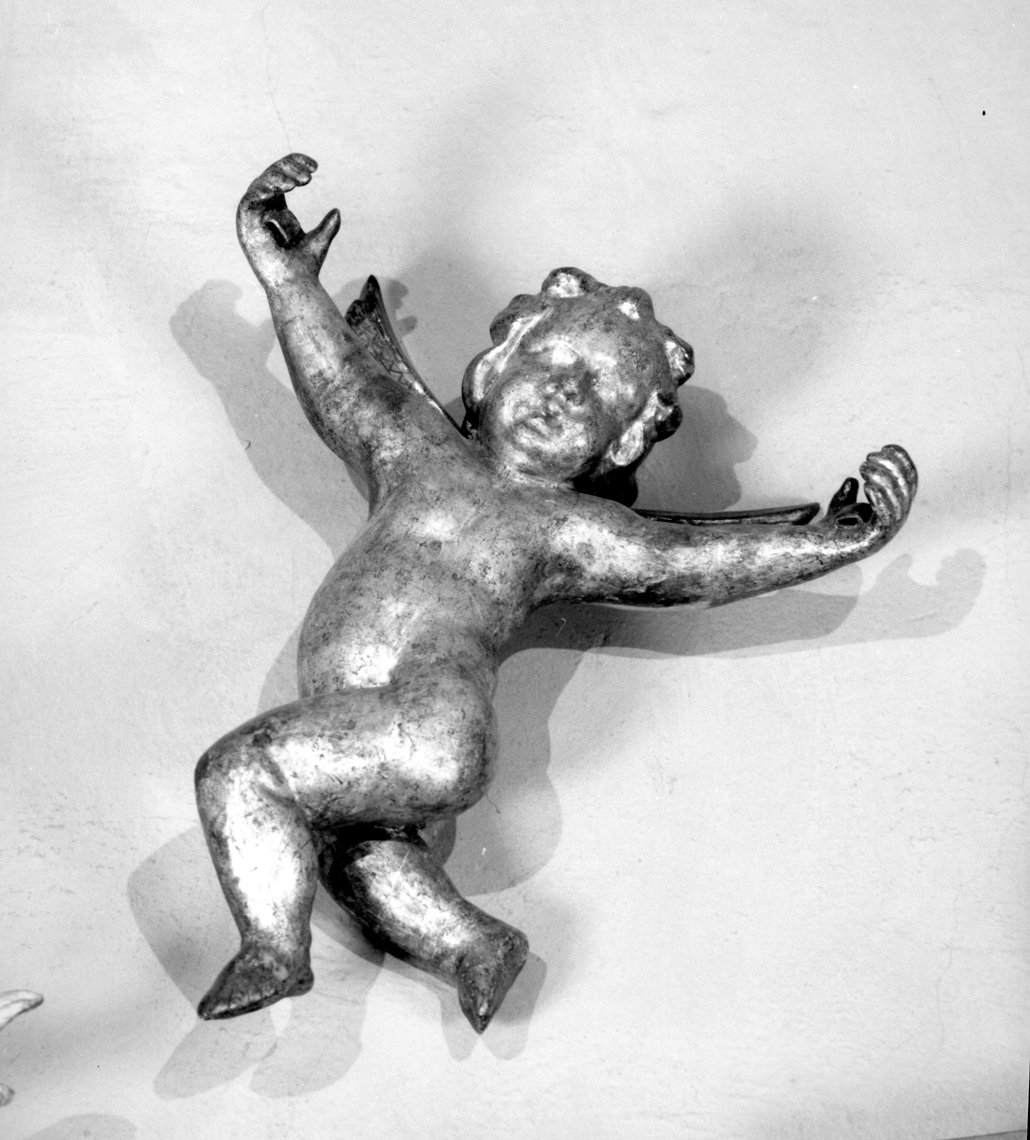 angioletti reggicortina (statua) - bottega toscana (metà sec. XVII)