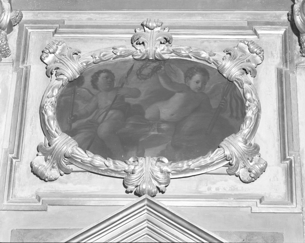 angeli con i simboli della passione (dipinto, coppia) - ambito toscano (sec. XVII)