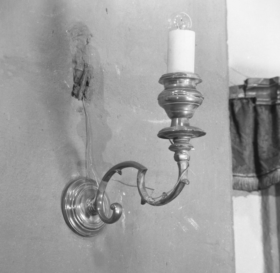 candeliere da parete, coppia - bottega toscana (metà sec. XVIII)