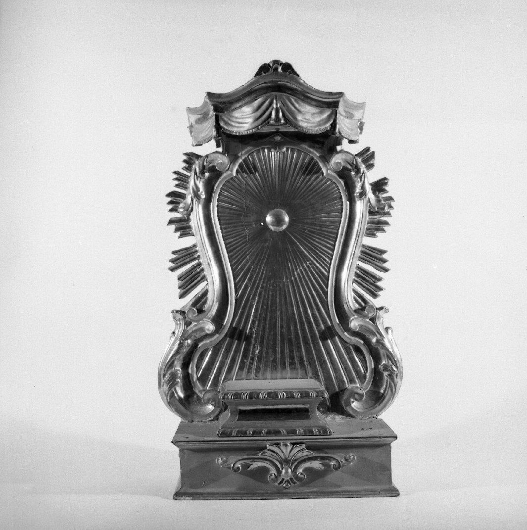 trono per esposizione eucaristica - bottega toscana (fine/inizio secc. XVIII/ XIX)