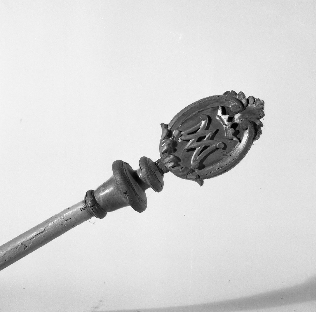 mazza processionale, serie - bottega toscana (sec. XIX)