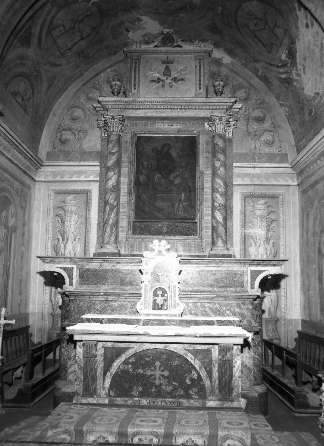 altare maggiore - bottega italiana (sec. XIX)