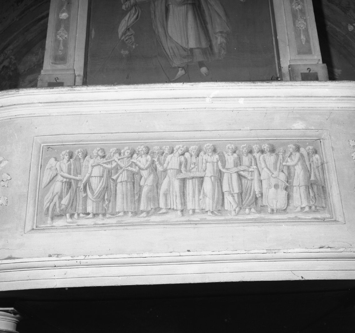 angeli musicanti (dipinto) di Righi Giuseppe (attribuito) (inizio sec. XIX)