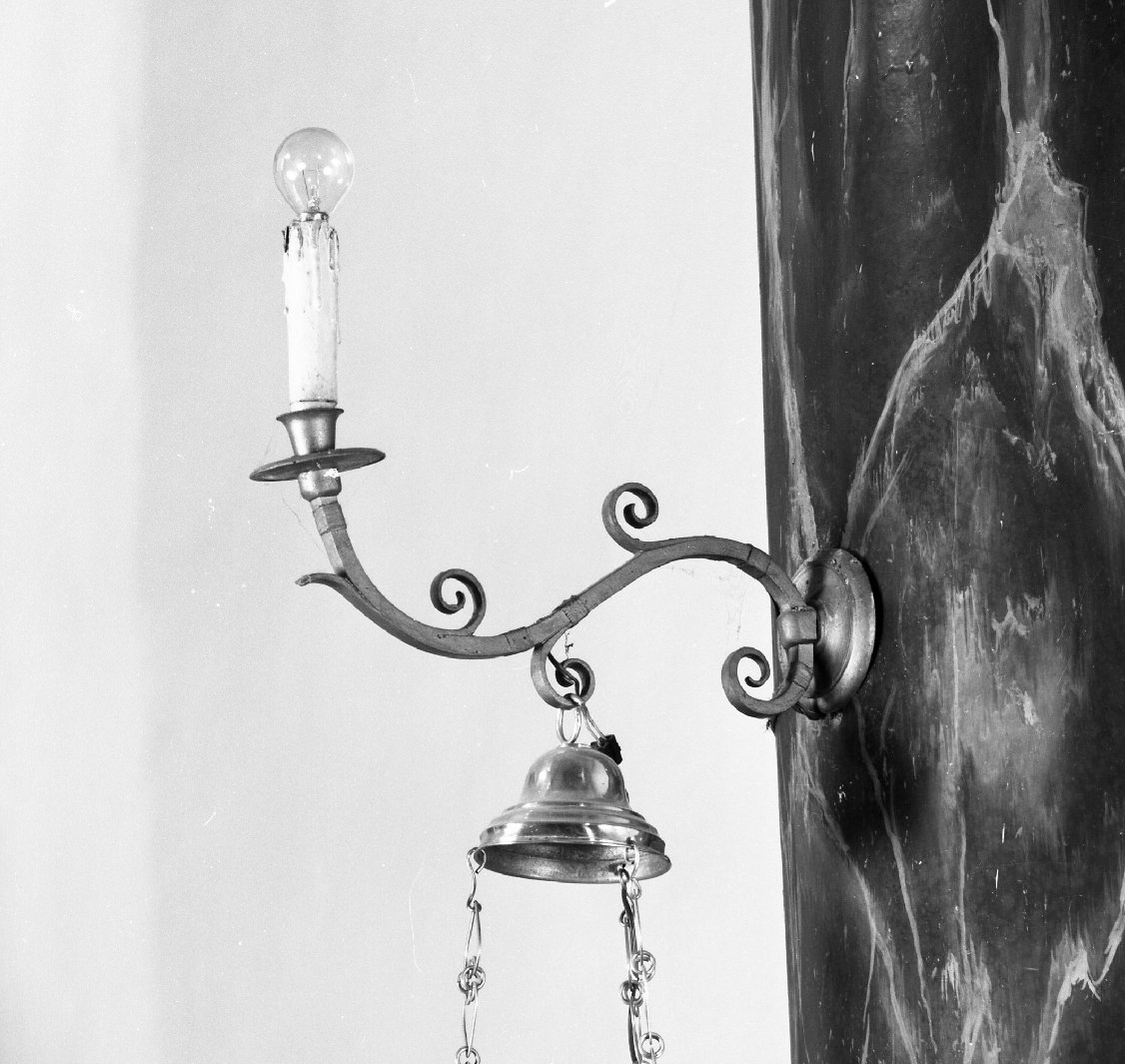 candeliere da parete, serie - bottega toscana (fine sec. XIX)