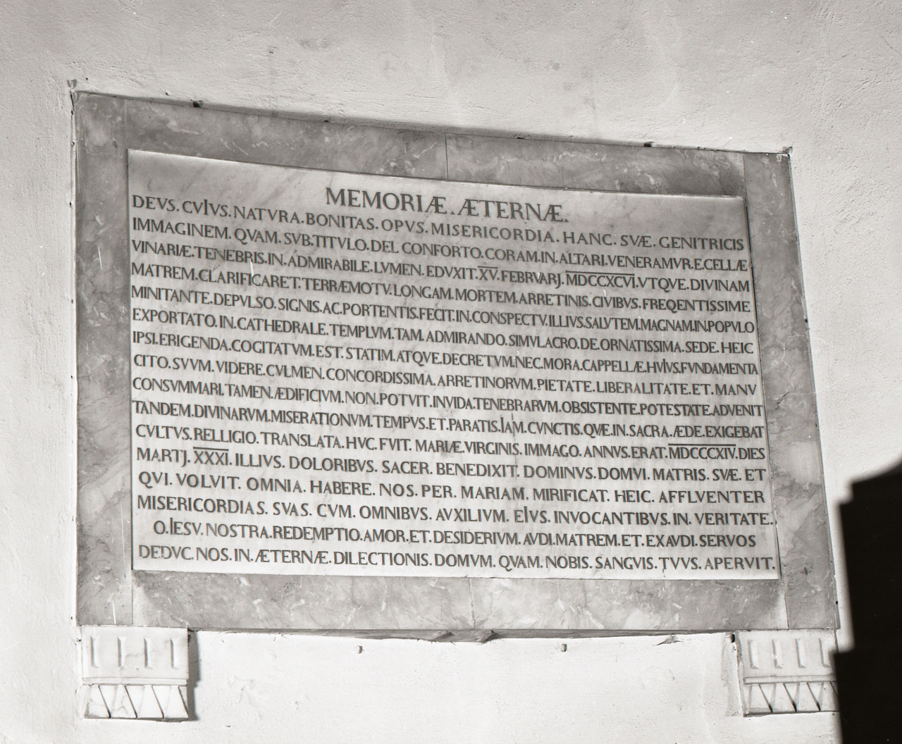 lapide tombale - manifattura aretina (sec. XIX)