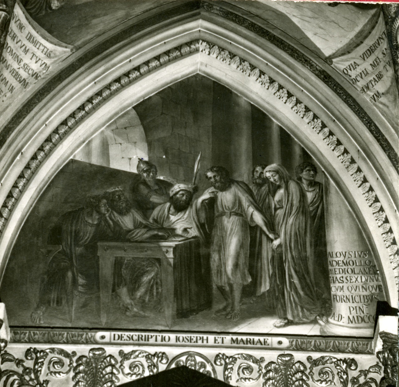 censimento a Betlemme (dipinto, ciclo) di Ademollo Luigi (attribuito) (sec. XIX)