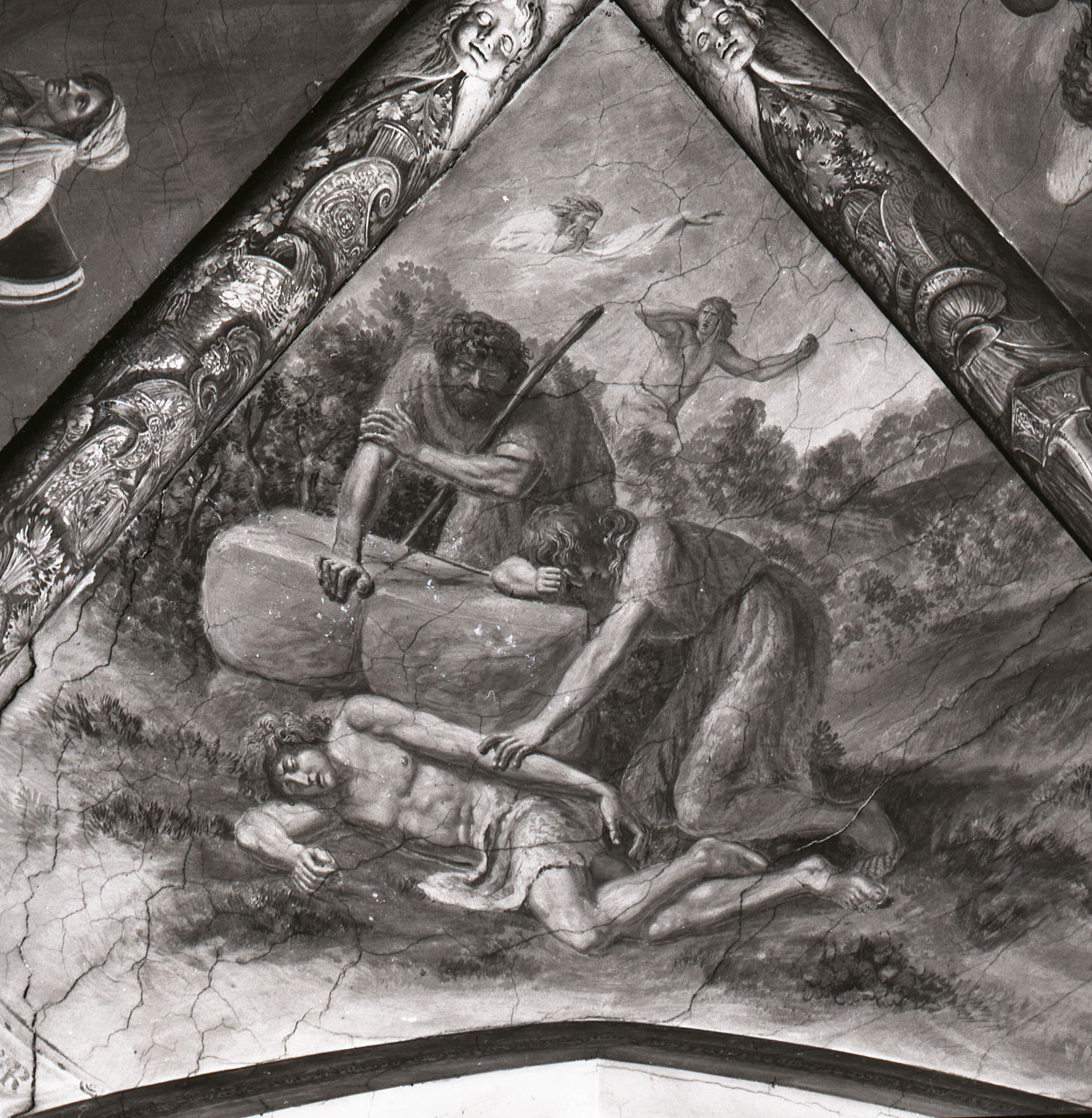 Gesù fanciullo nella bottega di San Giuseppe (dipinto, ciclo) di Ademollo Luigi (attribuito) (sec. XIX)
