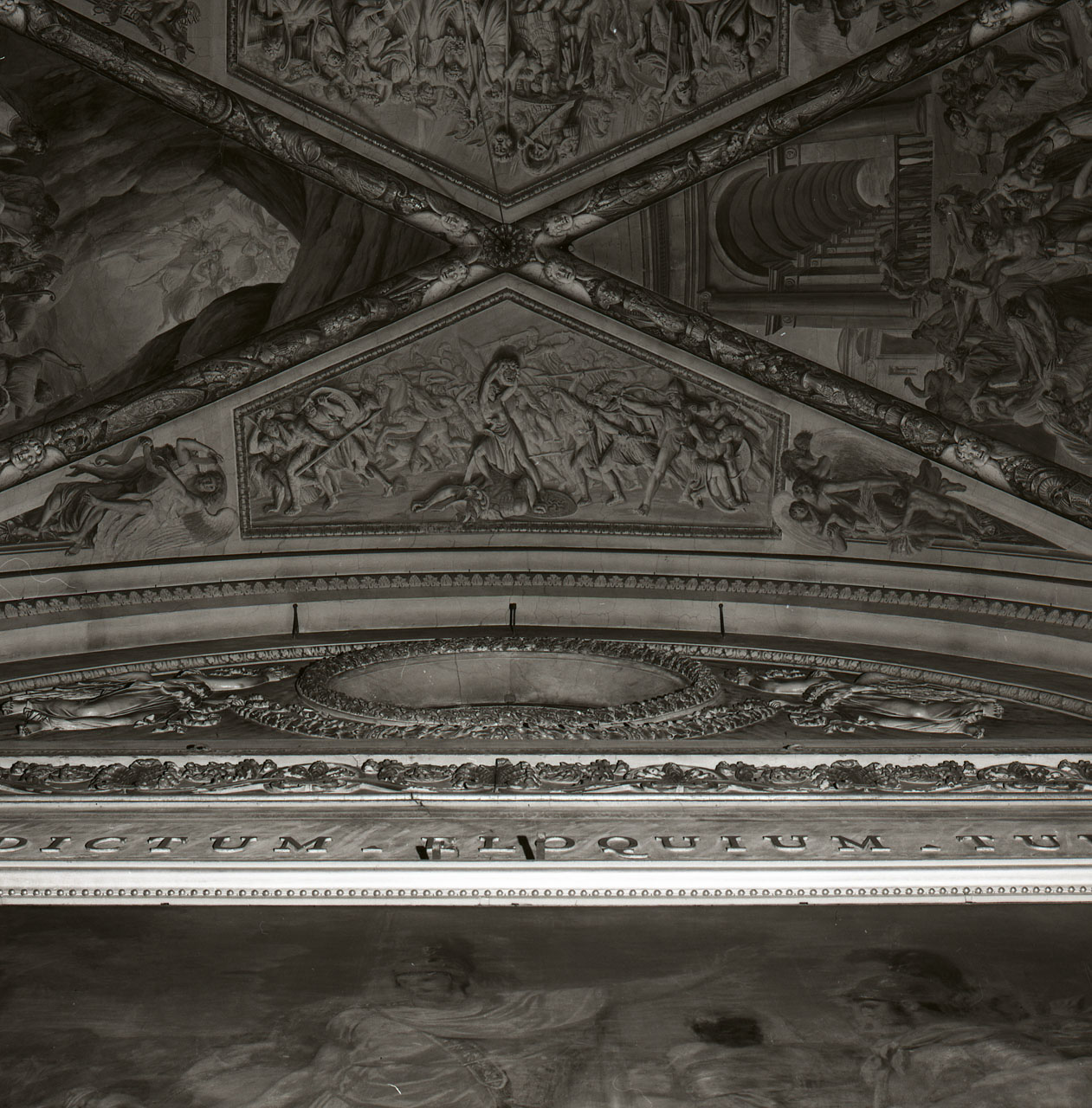 David attraversa il Giordano con il suo esercito (dipinto, ciclo) di Ademollo Luigi (attribuito) (sec. XIX)