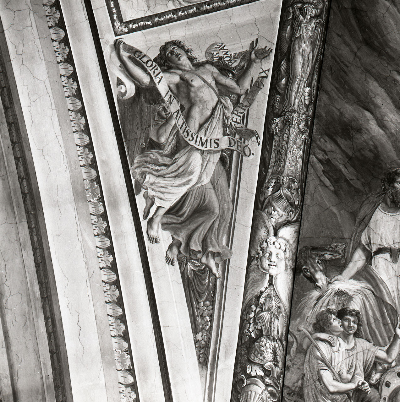 angeli adoranti (dipinto, ciclo) di Ademollo Luigi (attribuito) (sec. XIX)