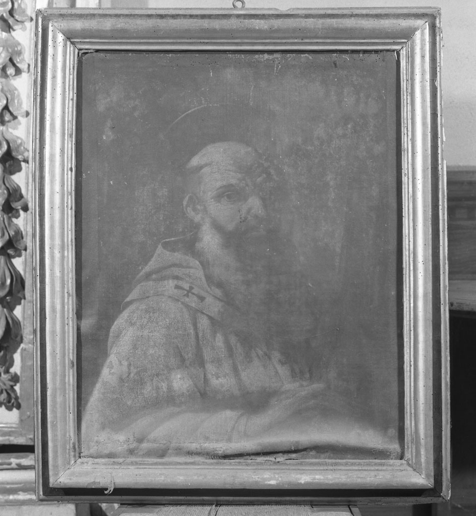 busto maschile (dipinto) - ambito toscano (sec. XVII)