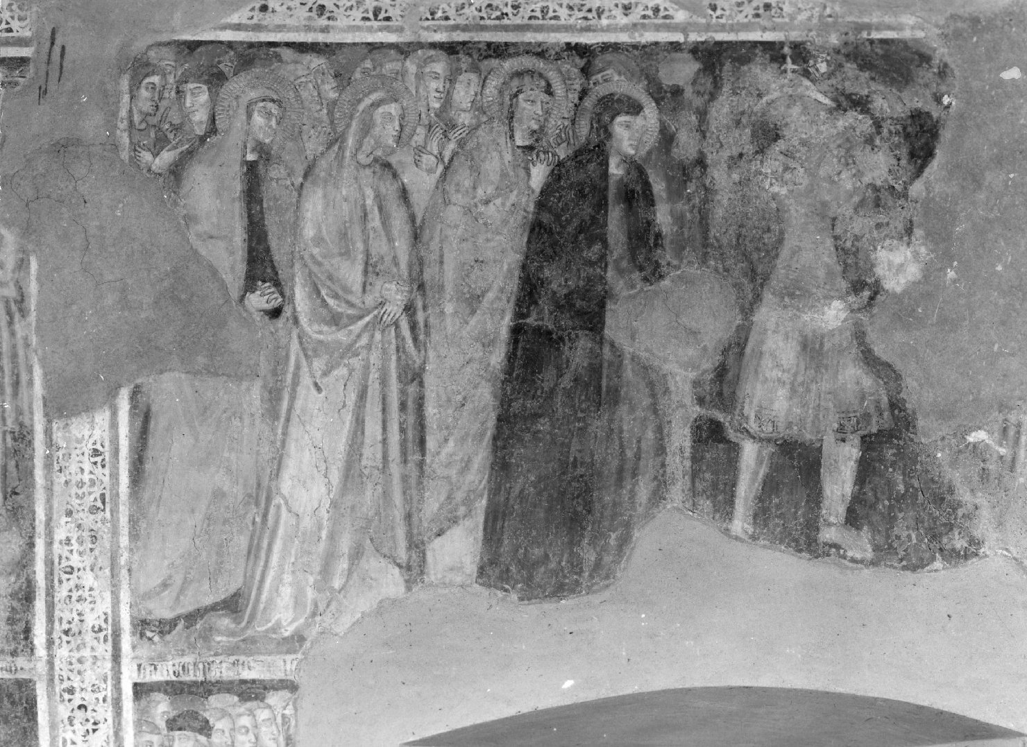 pie donne (dipinto, ciclo) - ambito giottesco (sec. XIV)