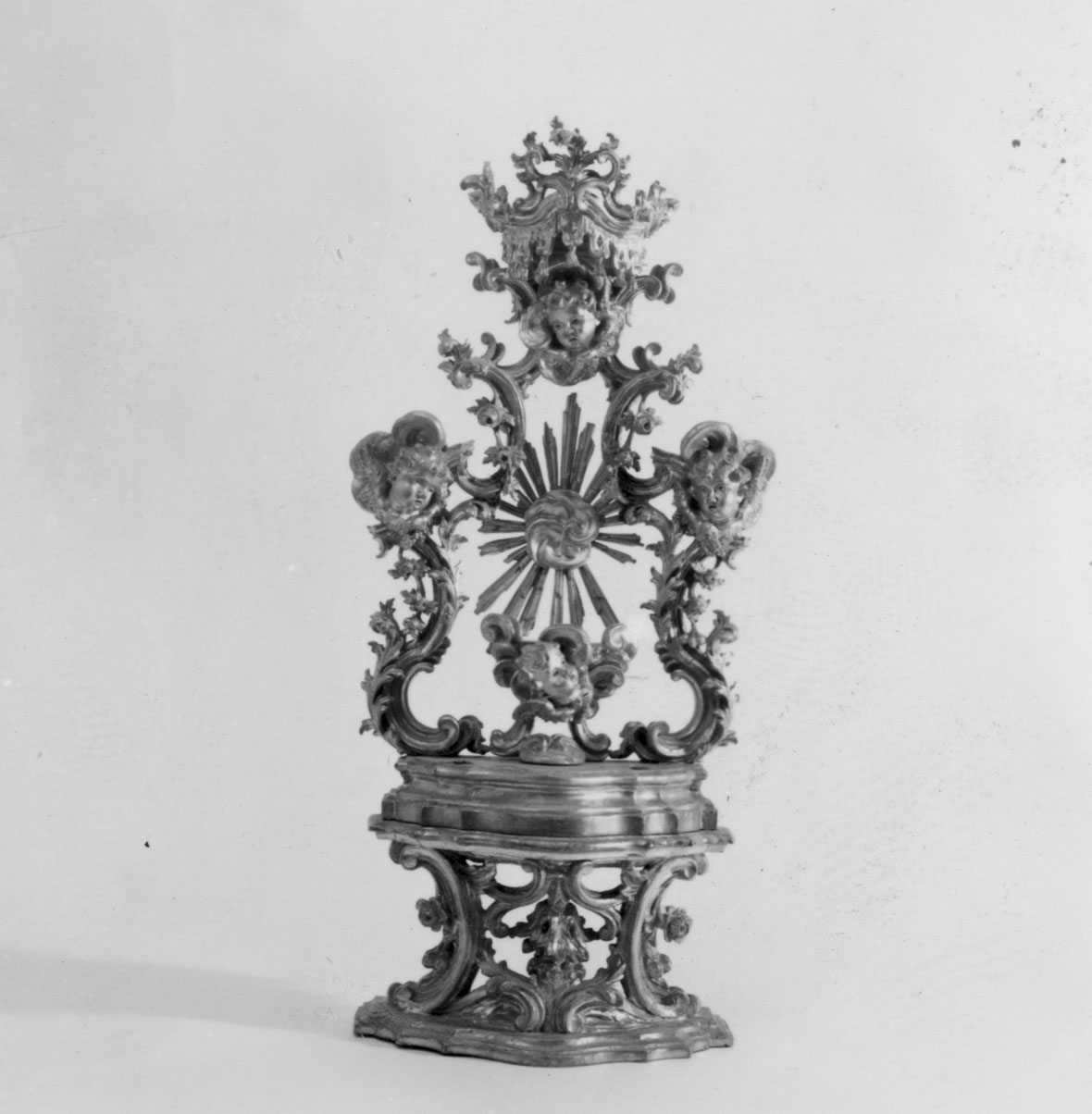 tronetto per esposizione eucaristica - bottega toscana (sec. XVIII)