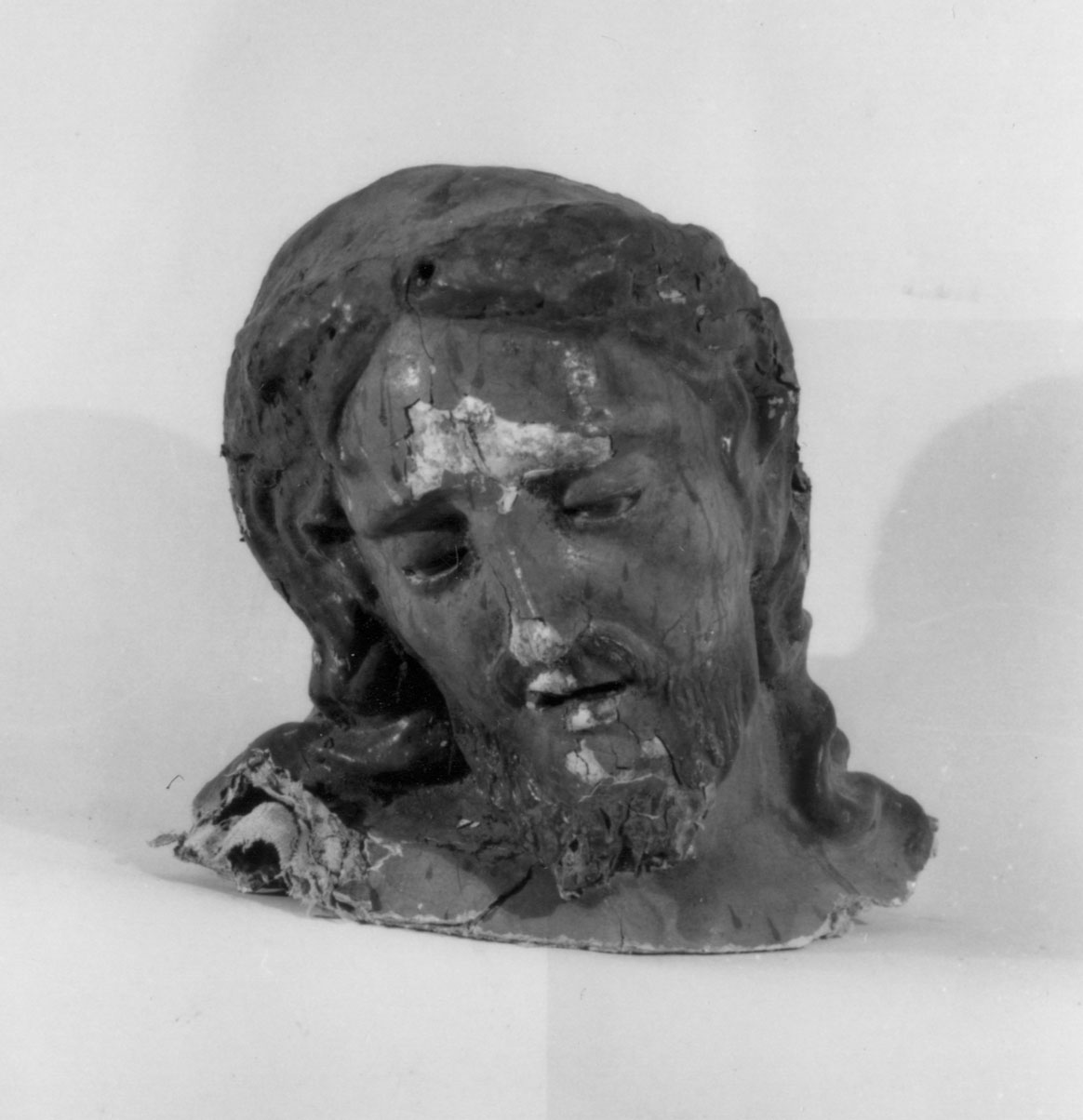 testa di Cristo (scultura, frammento) - bottega toscana (fine/inizio secc. XVII/ XVIII)