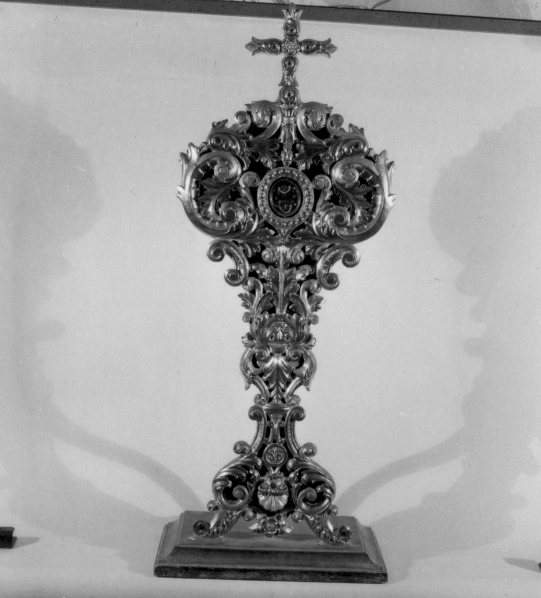 reliquiario - a ostensorio - bottega fiorentina (sec. XIX)