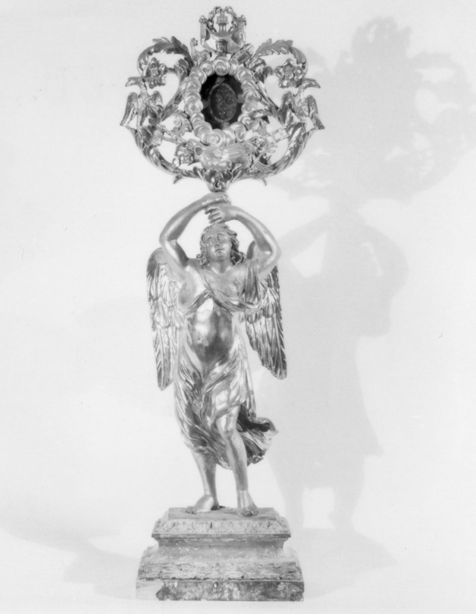 reliquiario - a statuetta - bottega fiorentina (terzo quarto sec. XIX)