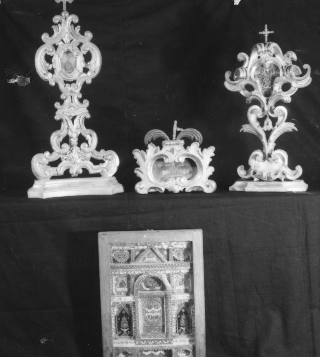 reliquiario - a tabella - bottega italiana (sec. XIX)