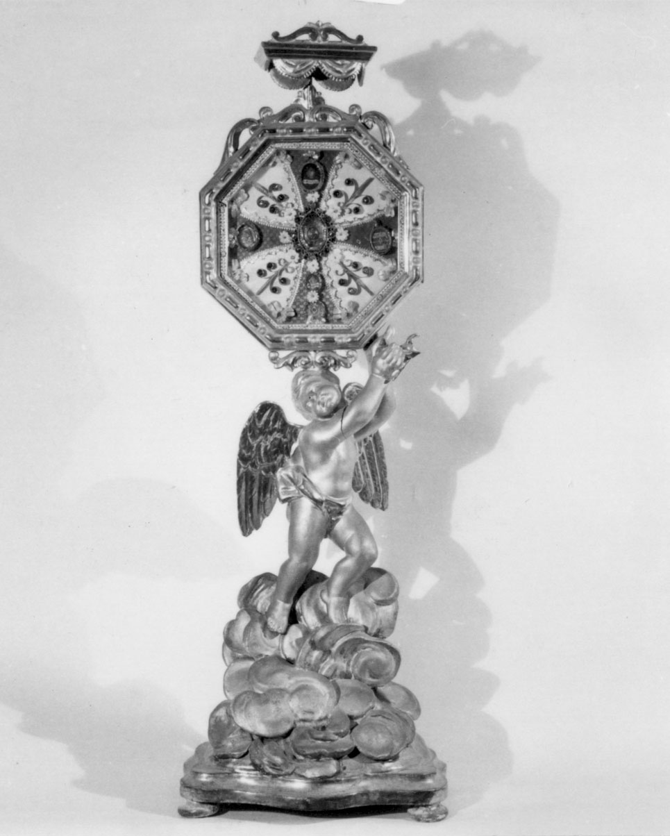 reliquiario - a statuetta - bottega fiorentina (sec. XIX)