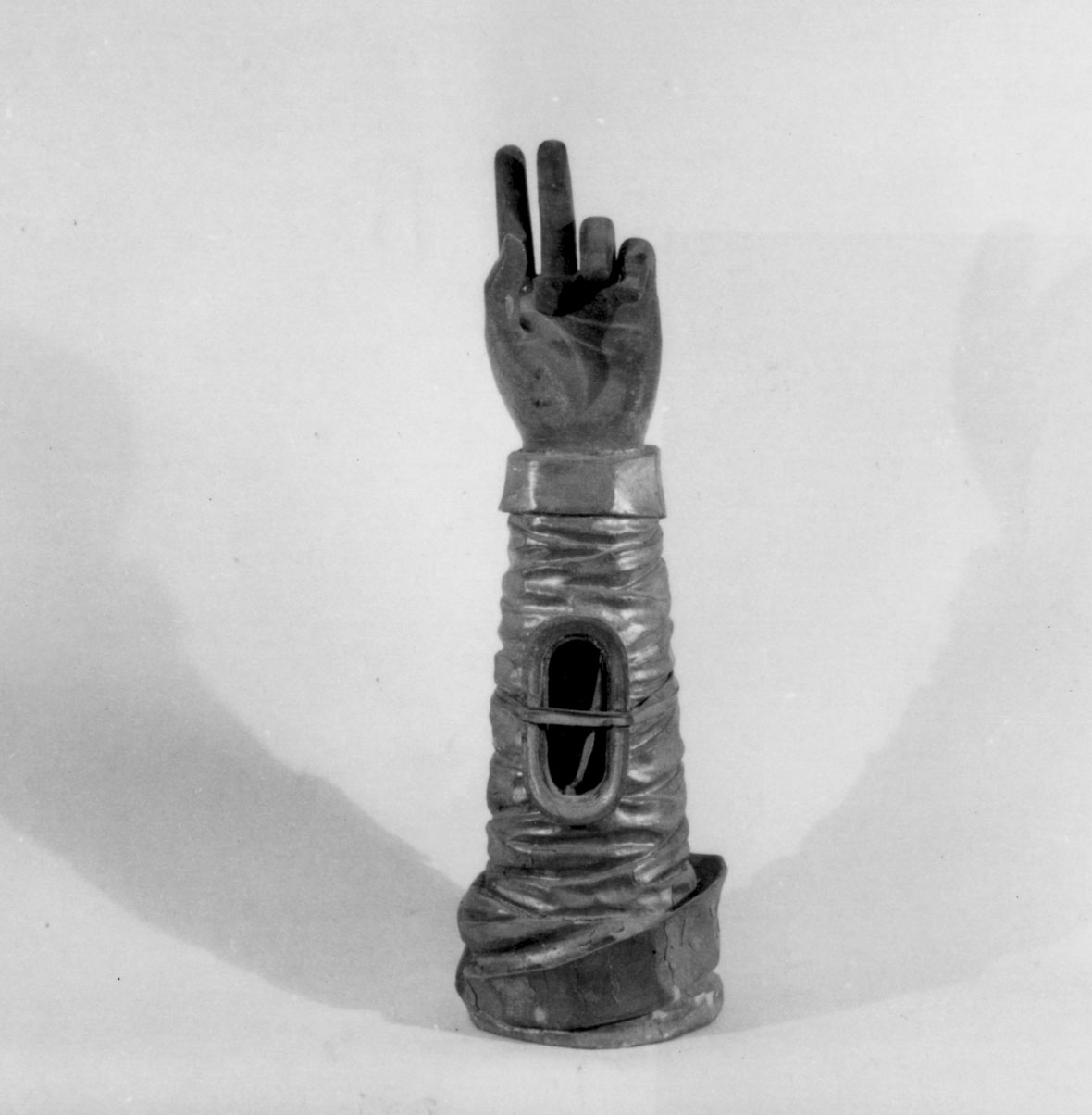 reliquiario antropomorfo - a braccio - bottega toscana (sec. XVIII)