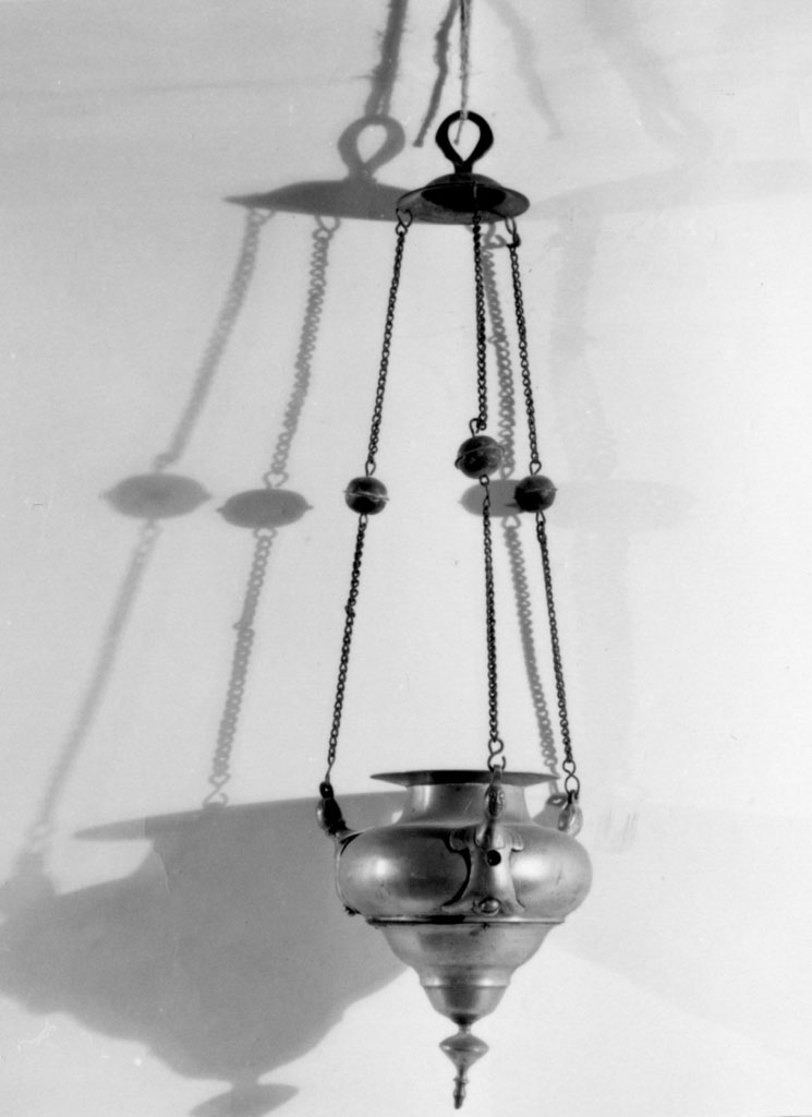 lampada pensile - bottega toscana (primo quarto sec. XX)