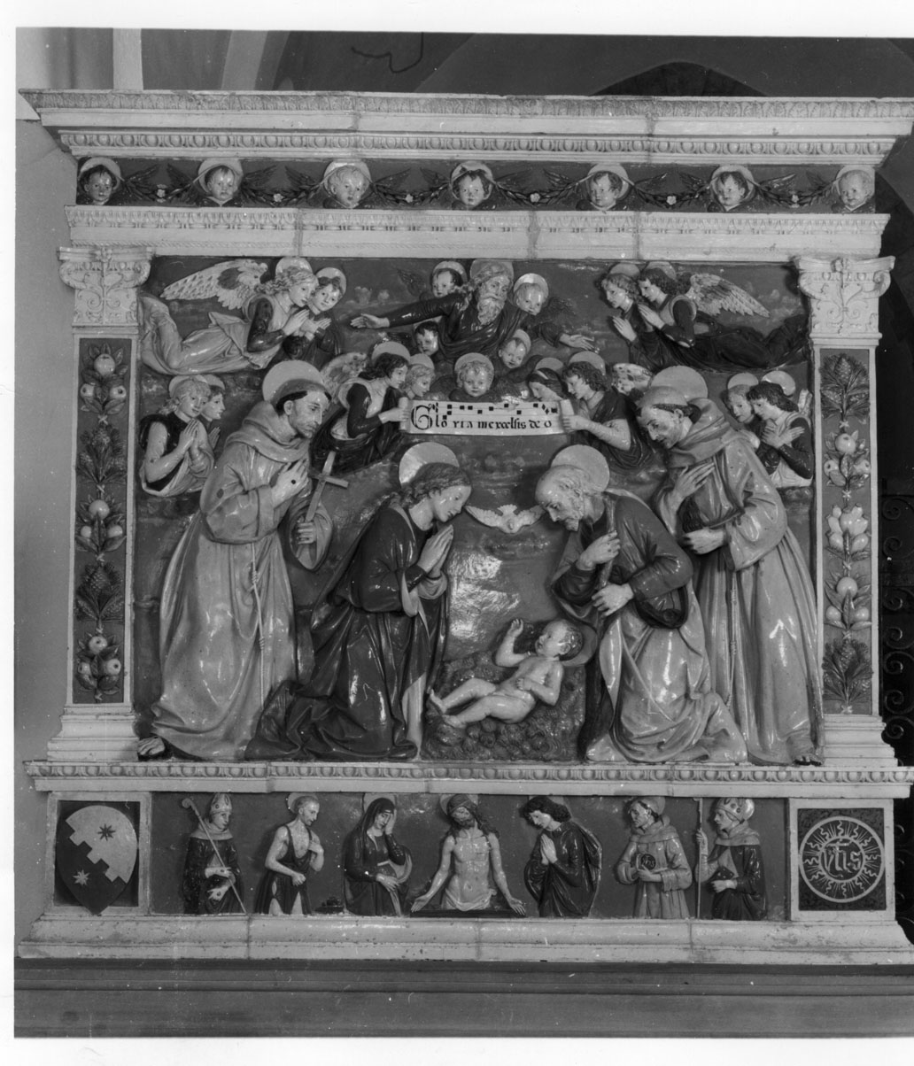 natività di Gesù (rilievo) - bottega toscana (ultimo quarto sec. XV)