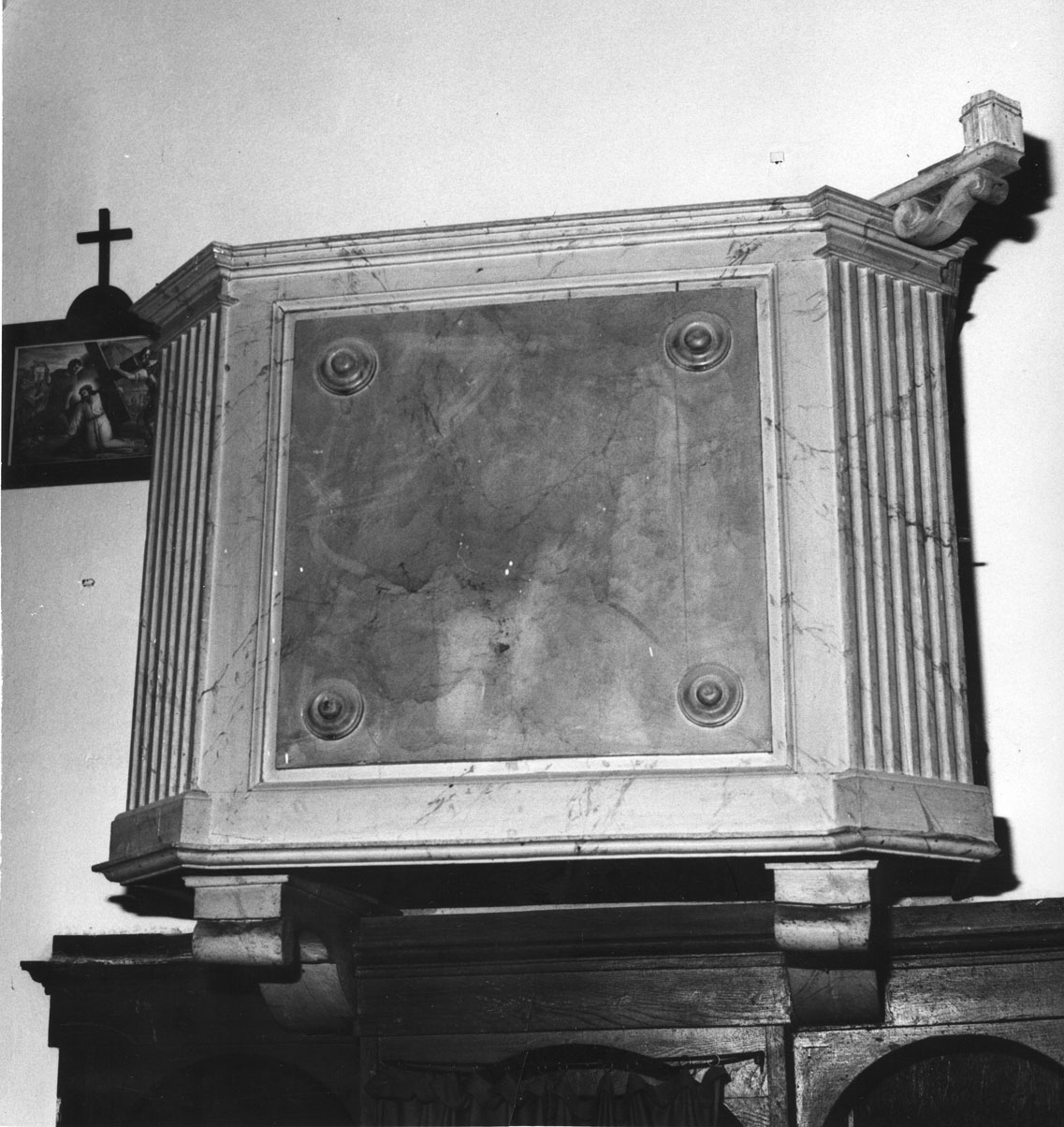 pulpito - bottega toscana (fine/inizio secc. XVIII/ XIX)