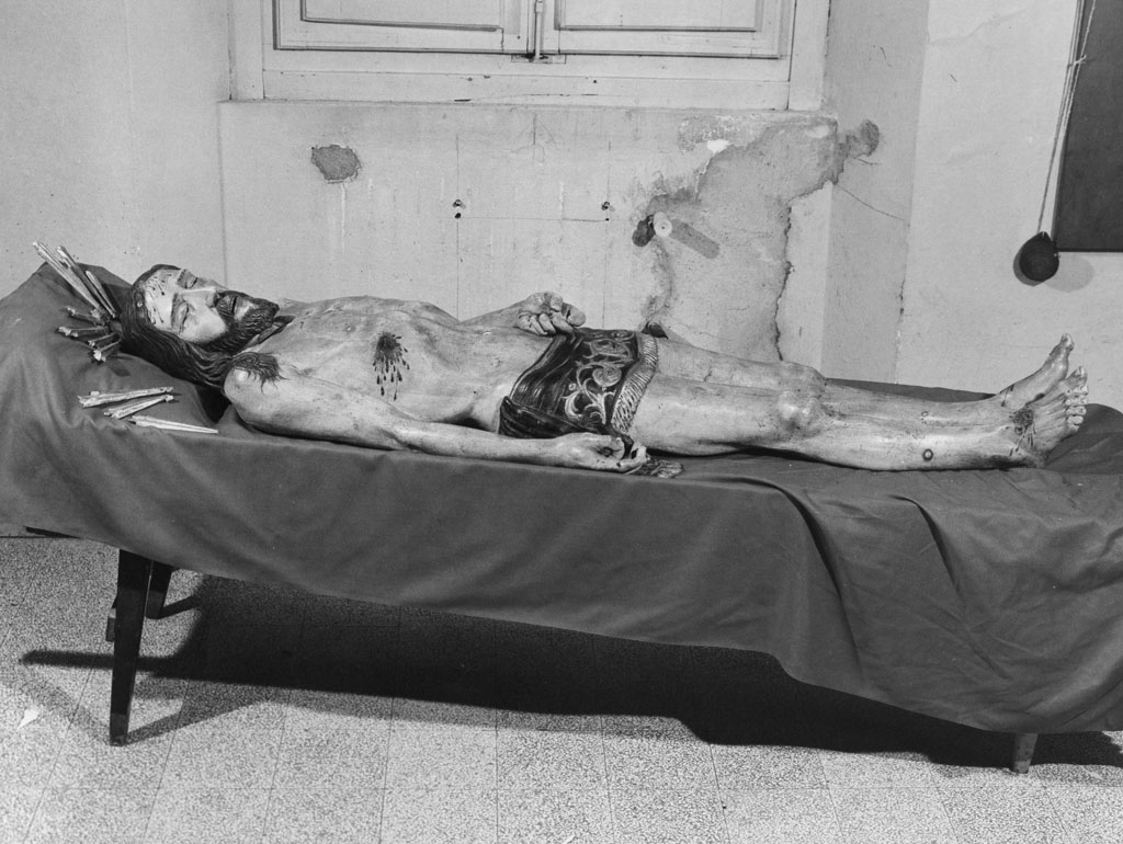 Cristo morto (scultura) - bottega toscana (seconda metà sec. XIX)