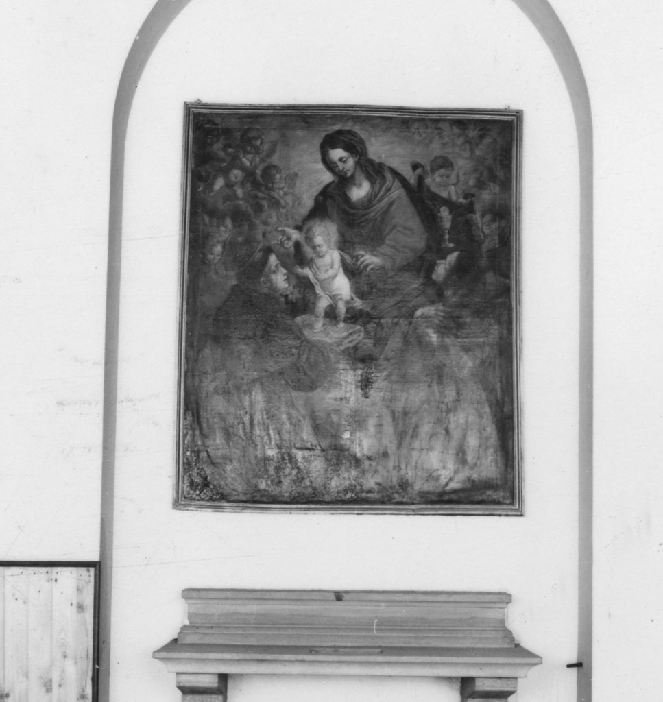Madonna con Bambino e altri personaggi (dipinto) - ambito fiorentino (fine sec. XVI)