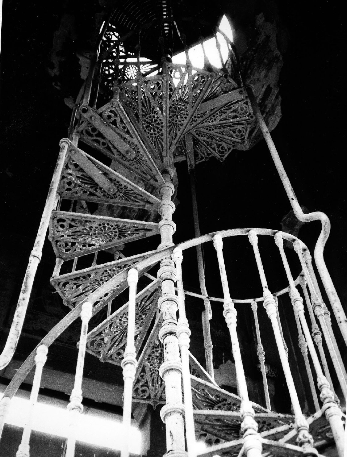 scala - a chiocciola di Bruni Giulio (prima metà sec. XX)