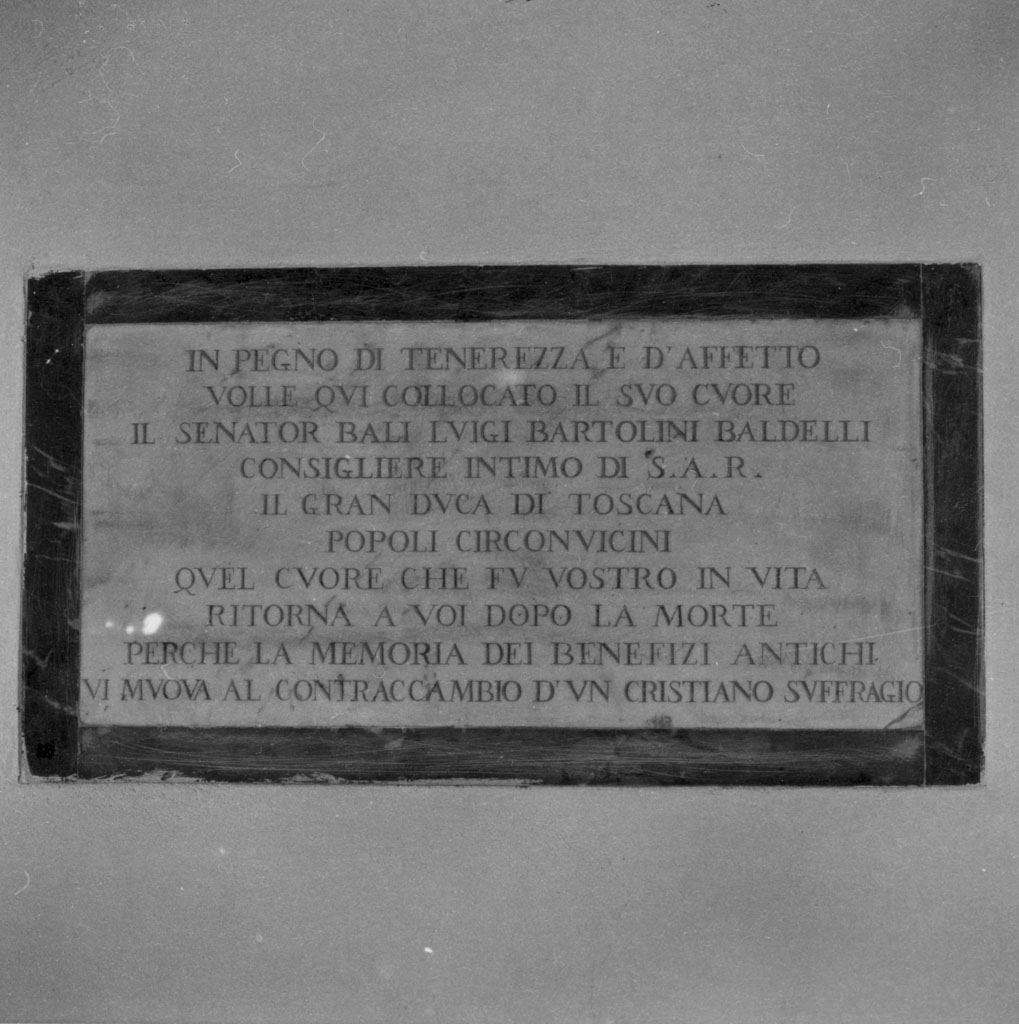 lapide - bottega toscana (sec. XIX)