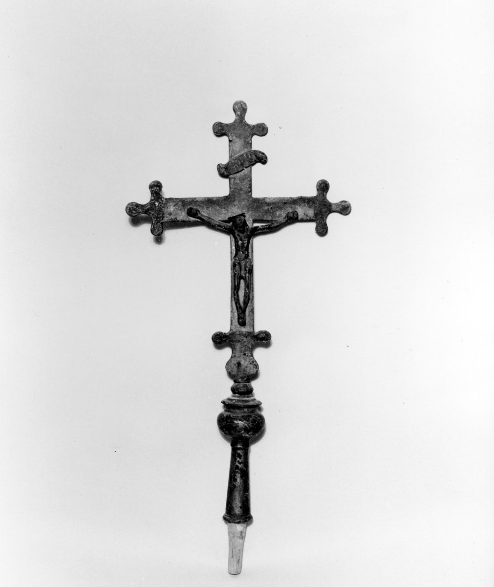 croce processionale - bottega toscana (sec. XIX)