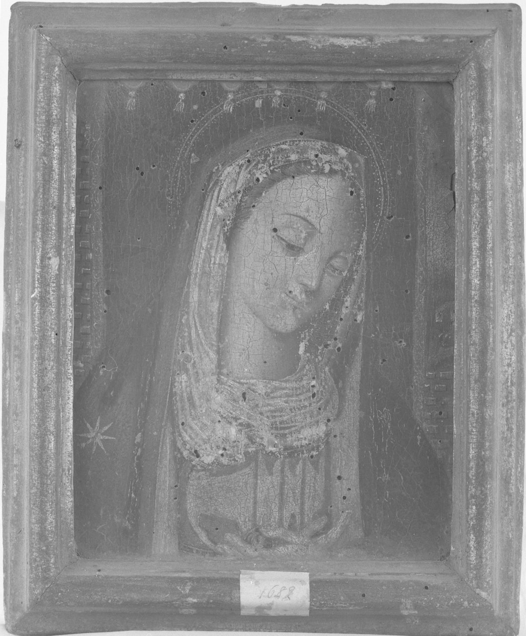 Madonna orante (dipinto) - ambito Italia settentrionale (fine/inizio secc. XVI/ XVII)