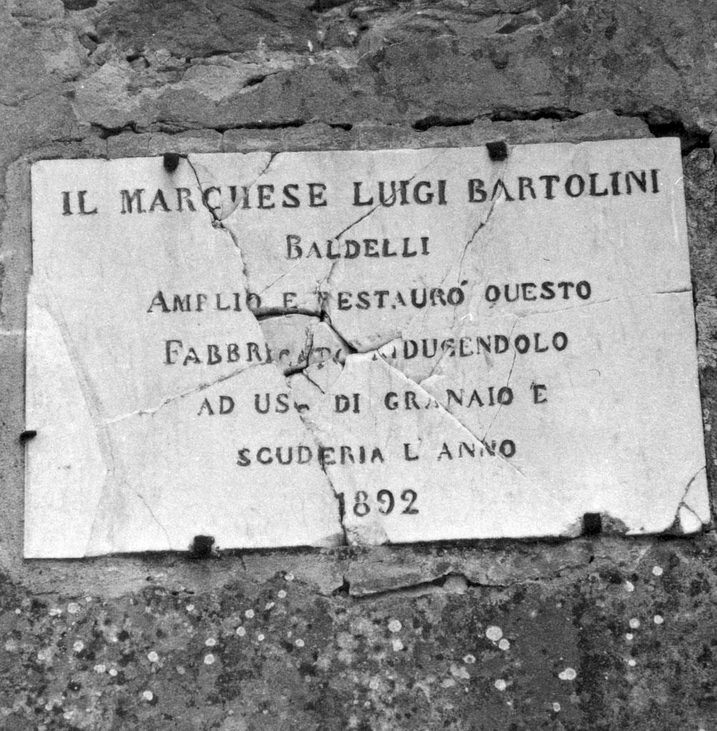 lapide - bottega toscana (fine sec. XIX)