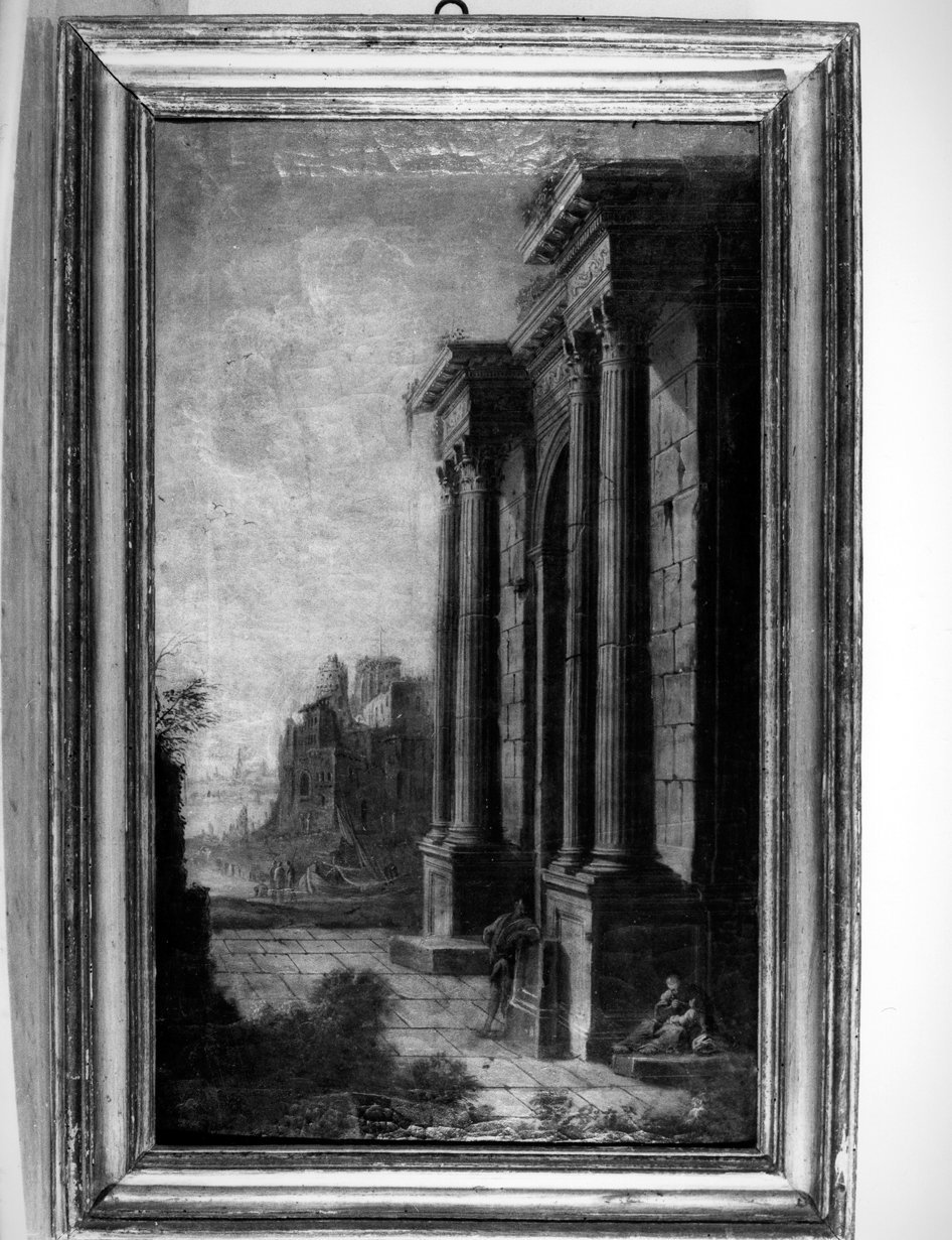 veduta di un palazzo (dipinto) di Codazzi Viviano (sec. XVII)